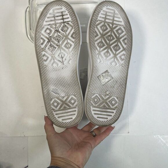 Jeffrey Campbell PLAY Womens Solid White Platform Sneaker Size 9.5 Nordstrom - Picture 10 of 14